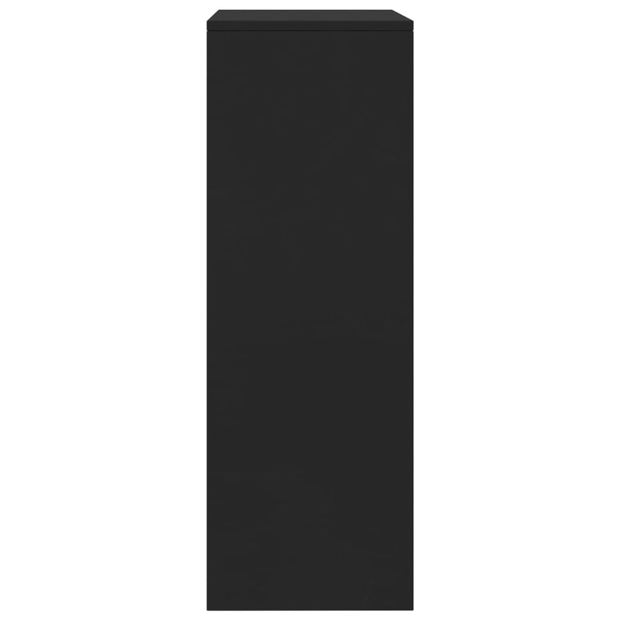 Dressoir Met 6 Lades 50X34X96 Cm Bewerkt Hout Zwart