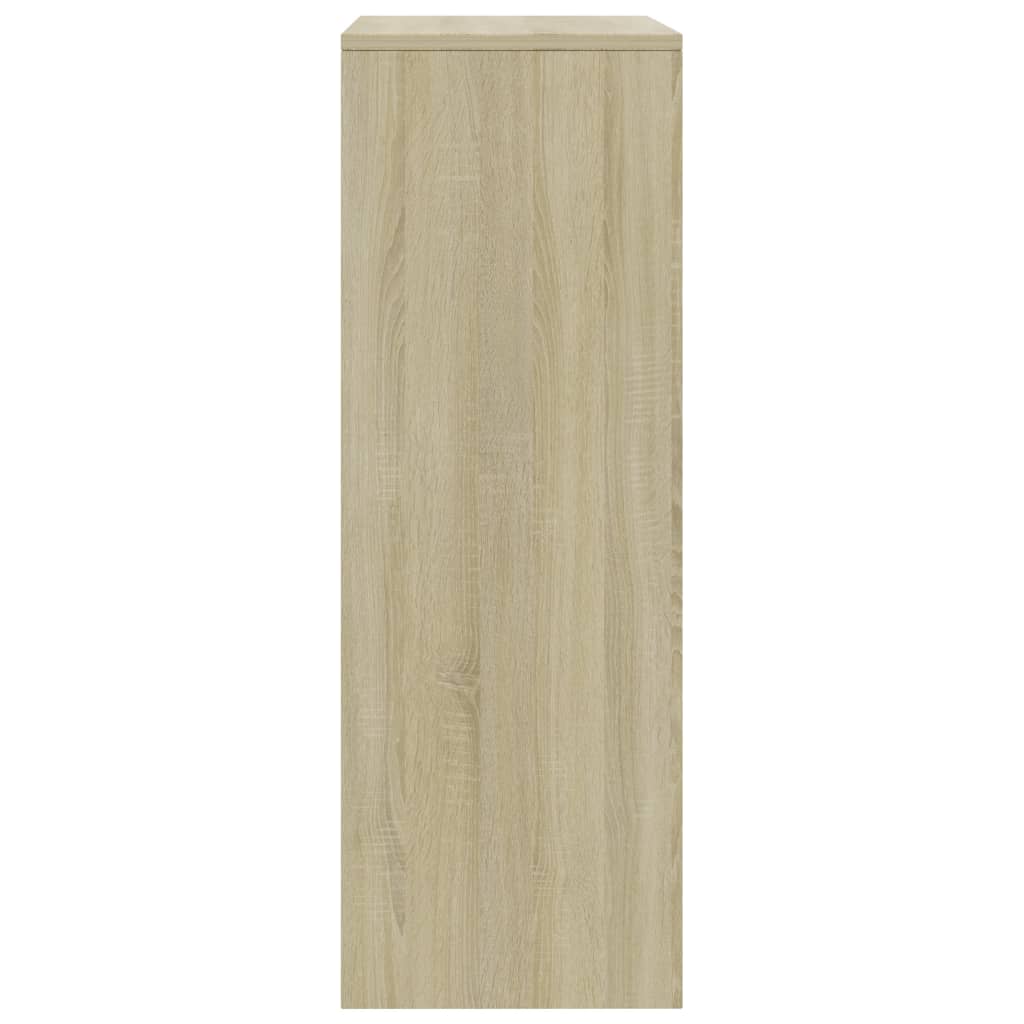 Dressoir Met 6 Lades 50X34X96 Cm Spaanplaat Kleurig Sonoma eiken
