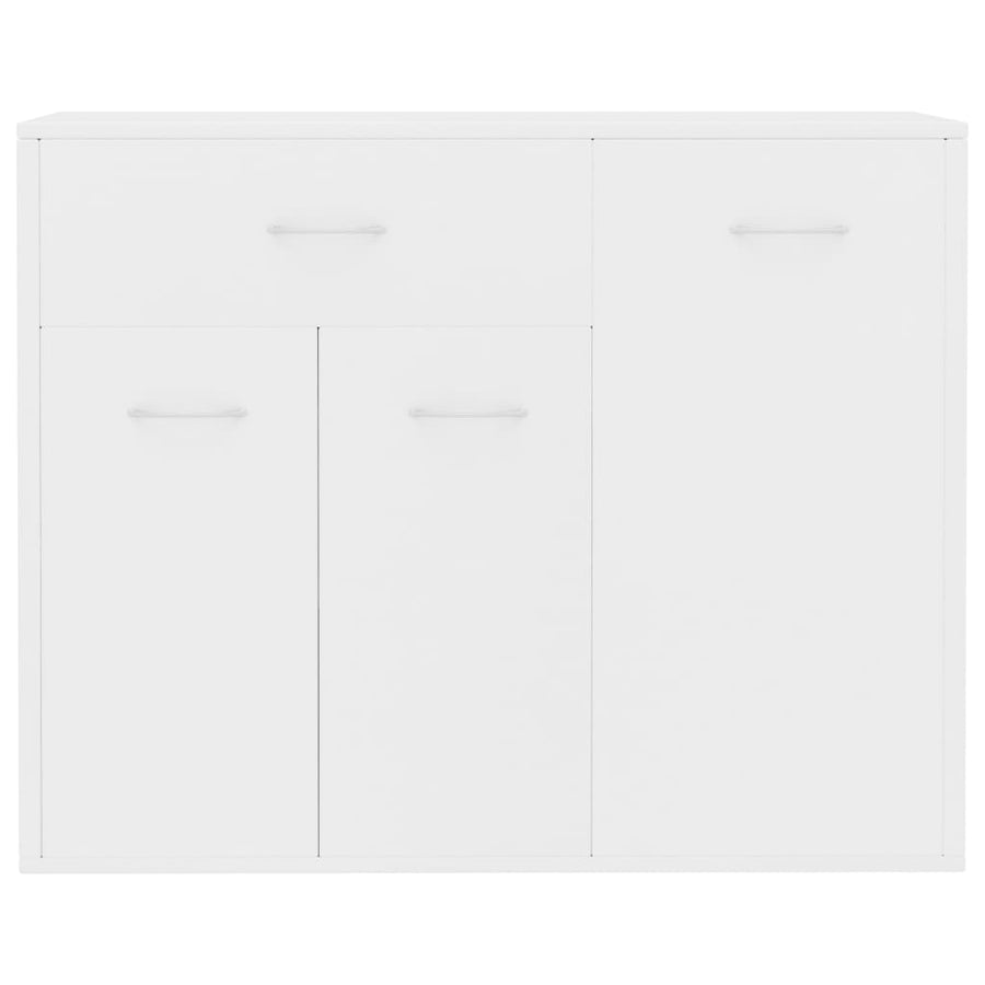 Dressoir 88X30X70 Cm Bewerkt Hout Wit
