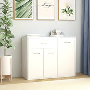 Dressoir 88x30x70 cm bewerkt hout wit