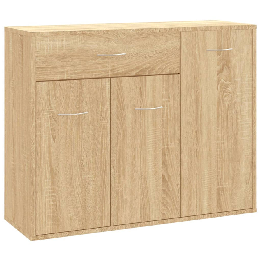 Dressoir 88X30X70 Cm Bewerkt Hout Kleurig Sonoma eiken