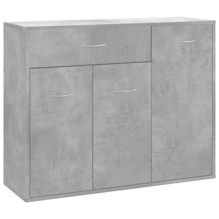 Dressoir 88X30X70 Cm Bewerkt Hout Betongrijs