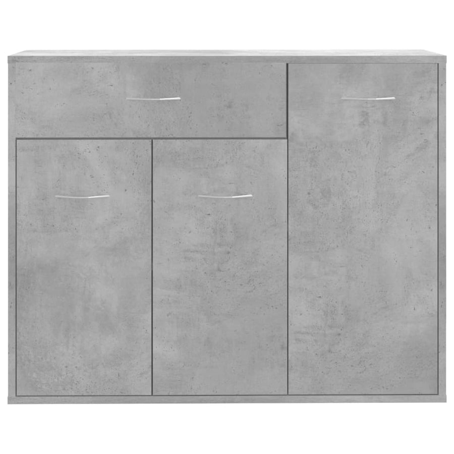 Dressoir 88X30X70 Cm Bewerkt Hout Betongrijs