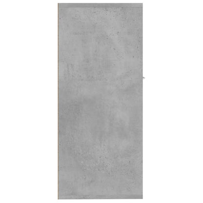 Dressoir 88X30X70 Cm Bewerkt Hout Betongrijs