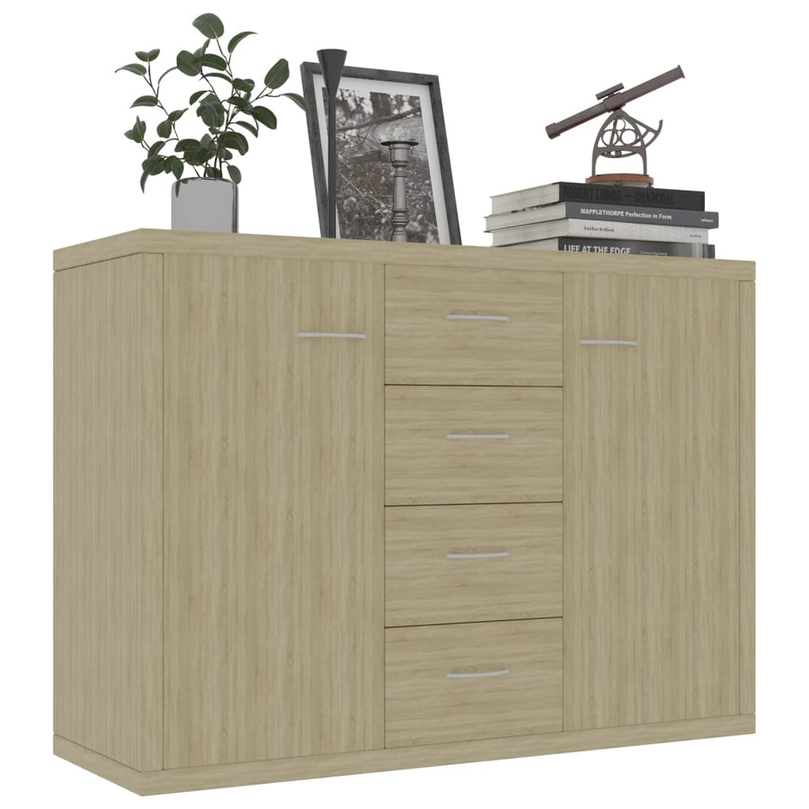 Dressoir 88X30X65 Cm Spaanplaat Kleurig Sonoma eiken