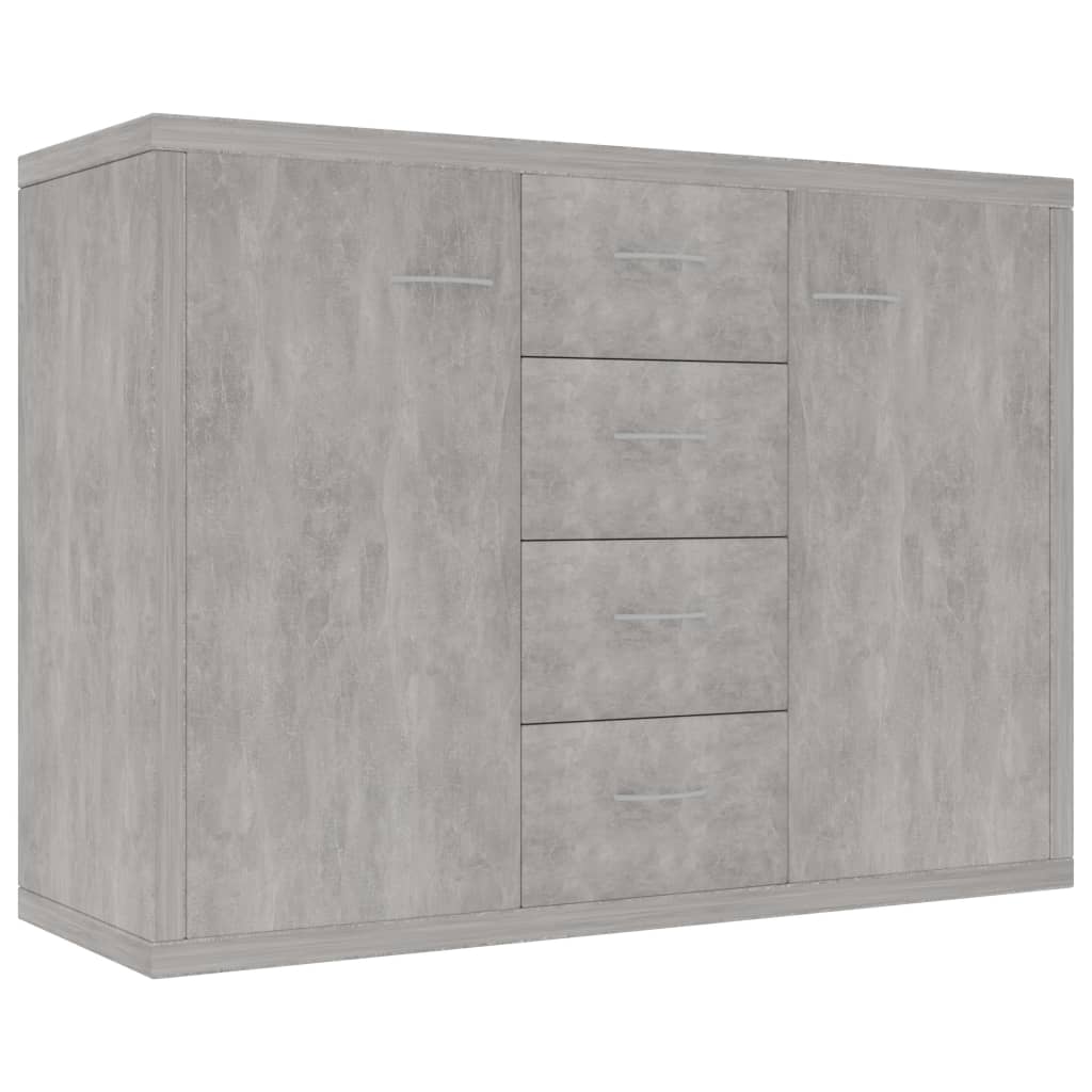 Dressoir 88X30X65 Cm Spaanplaat Betongrijs