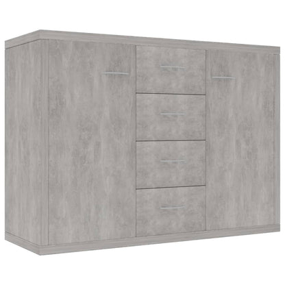 Dressoir 88X30X65 Cm Spaanplaat Betongrijs
