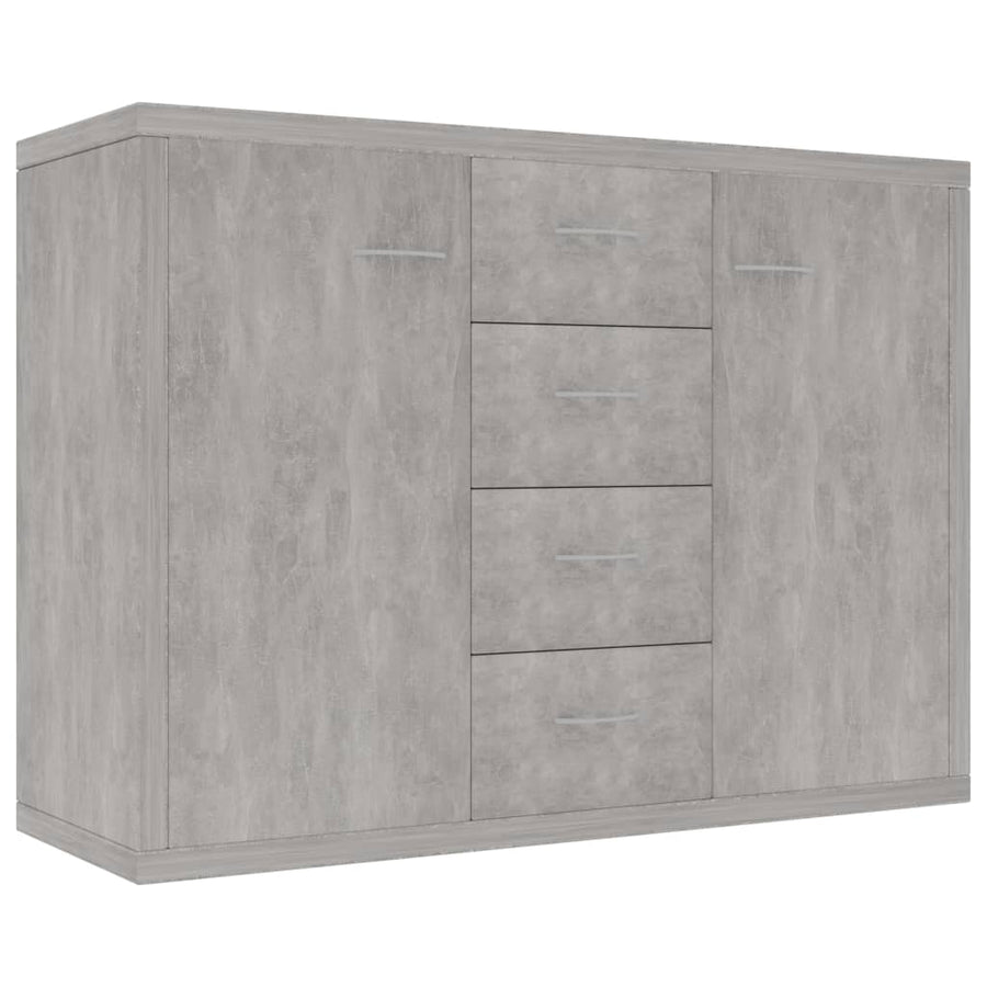 Dressoir 88X30X65 Cm Spaanplaat Betongrijs