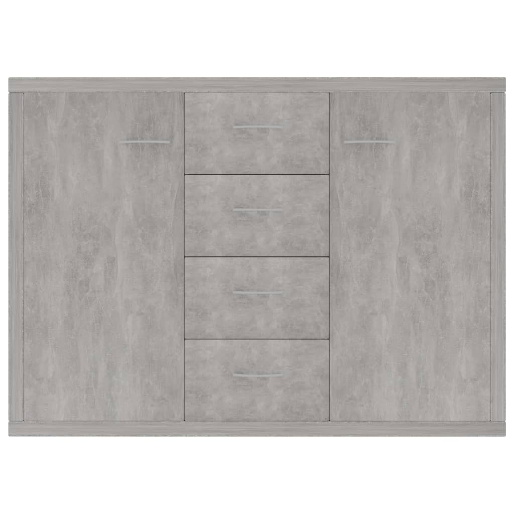 Dressoir 88X30X65 Cm Spaanplaat Betongrijs