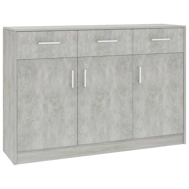 Dressoir 0X30X75 Cm Spaanplaat Betongrijs