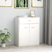 Sideboard 60x30x75 cm engineered wood white