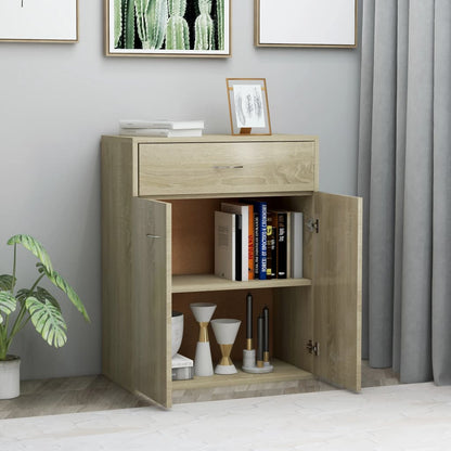 Dressoir 60x30x75 cm spaanplaat sonoma eikenkleurig Sonoma eiken
