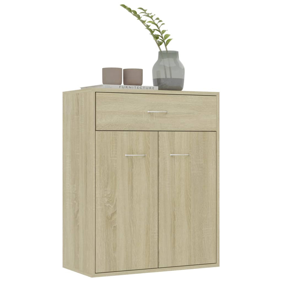 Dressoir 60x30x75 cm spaanplaat sonoma eikenkleurig Sonoma eiken
