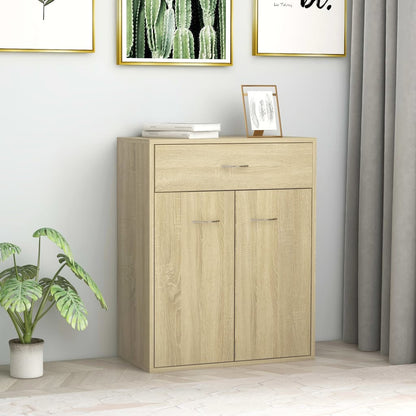 Dressoir 60x30x75 cm spaanplaat sonoma eikenkleurig Sonoma eiken
