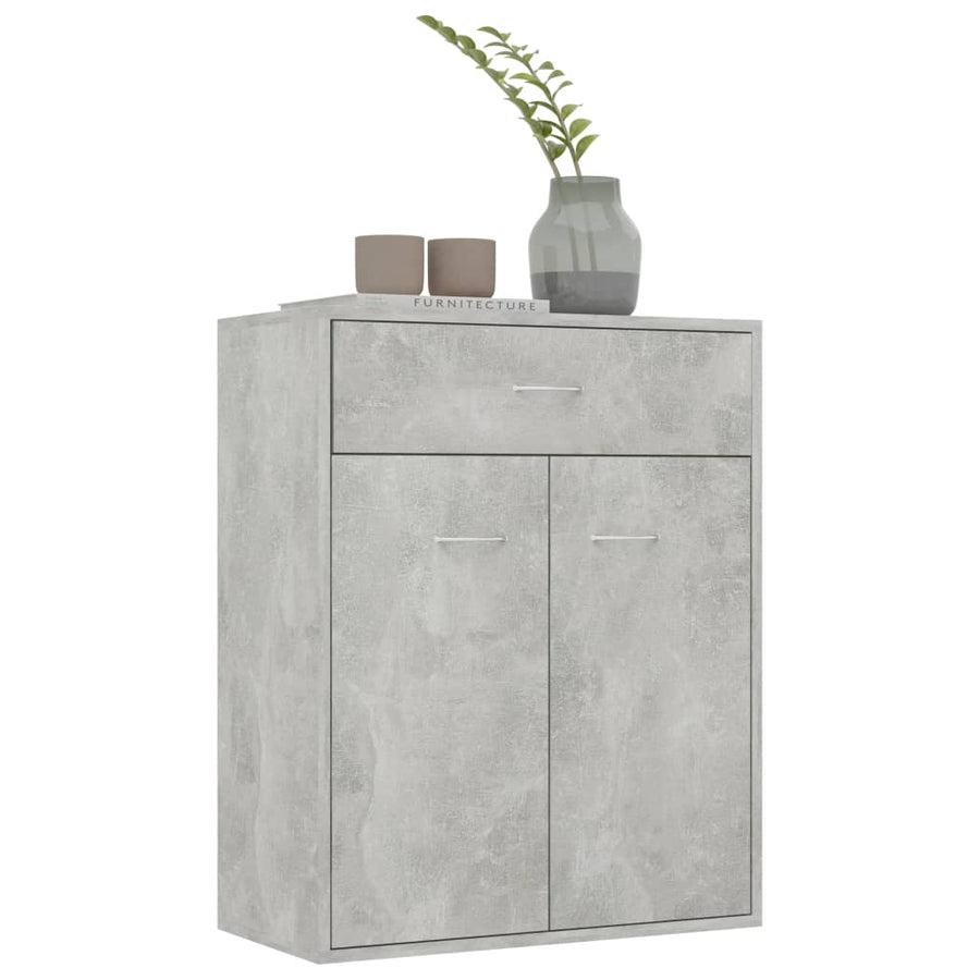 Dressoir 60x30x75 cm spaanplaat betongrijs Betongrijs