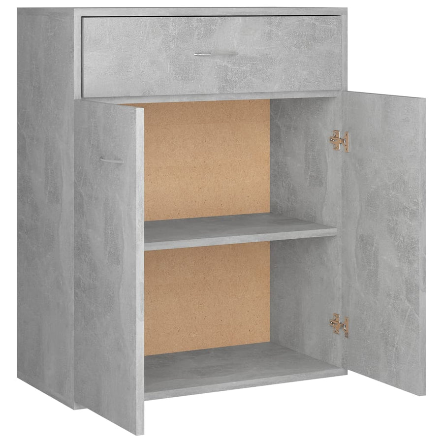 Dressoir 60x30x75 cm spaanplaat betongrijs Betongrijs