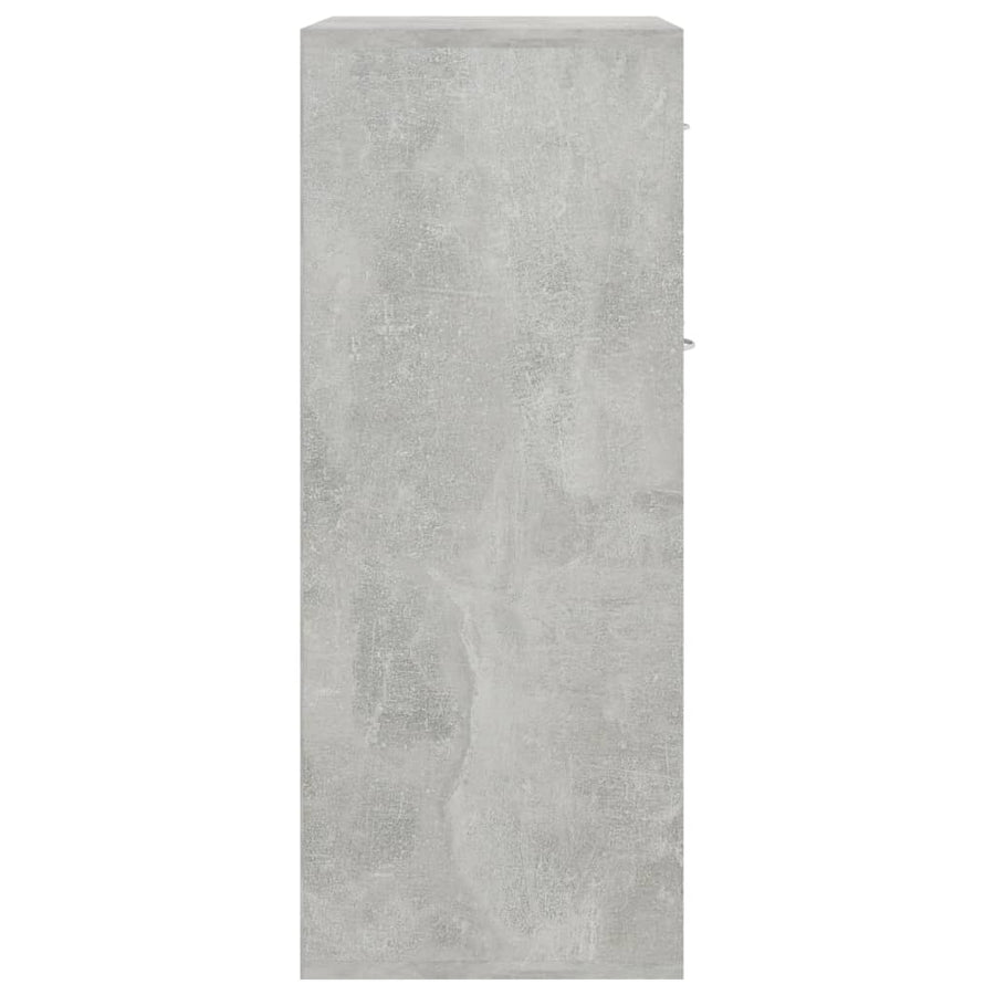 Dressoir 60x30x75 cm spaanplaat betongrijs Betongrijs