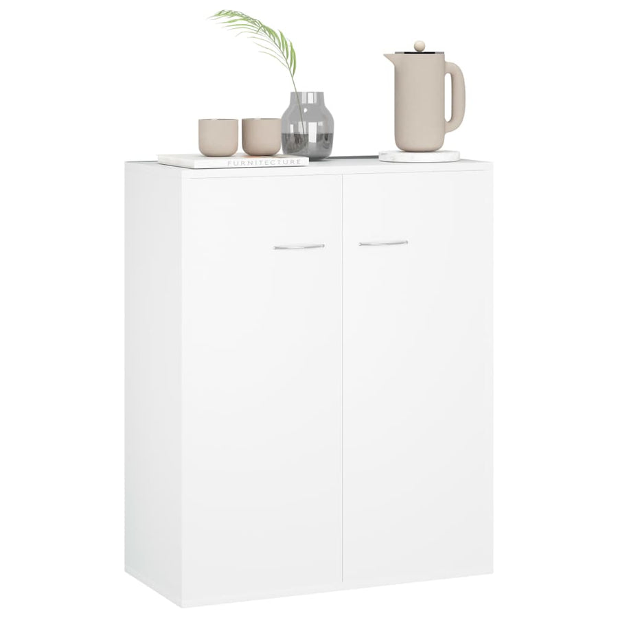 Dressoir 60x30x75 cm spaanplaat wit Wit