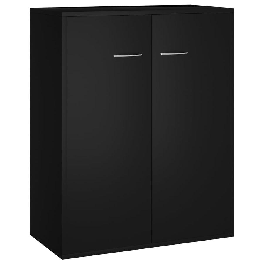 Dressoir 60x30x75 cm bewerkt hout zwart