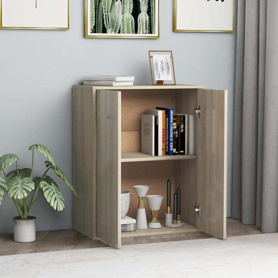 Dressoir 60X30X75 Cm Spaanplaat Kleurig Sonoma eiken