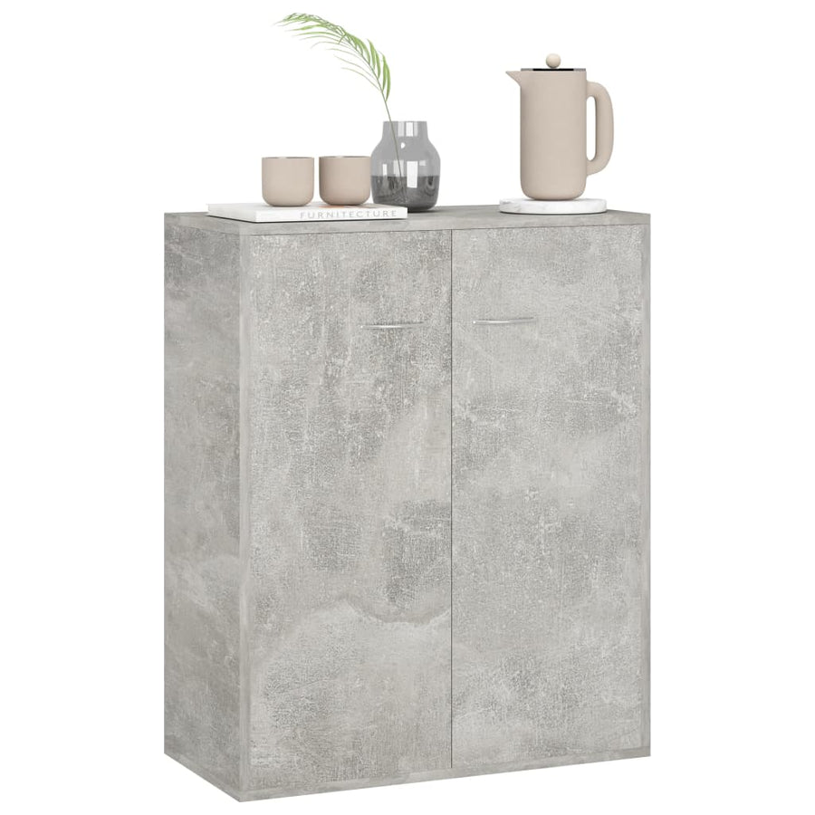 Dressoir 60X30X75 Cm Spaanplaat Betongrijs