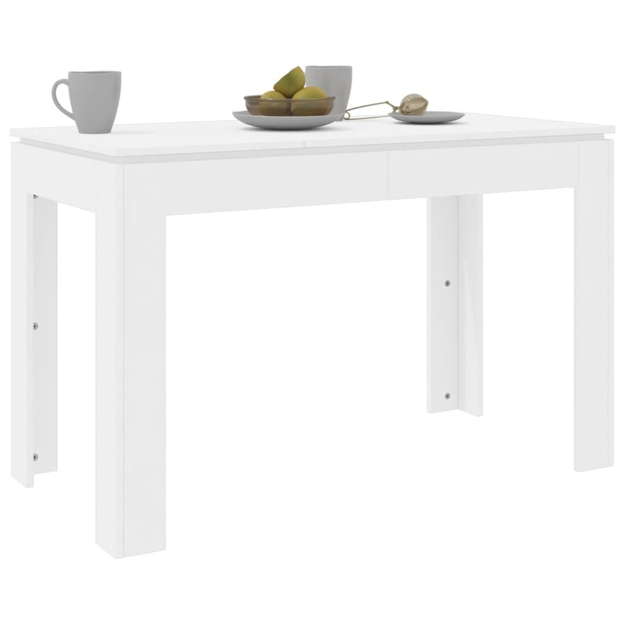 Eettafel 20X60X76 Cm Bewerkt Hout Wit