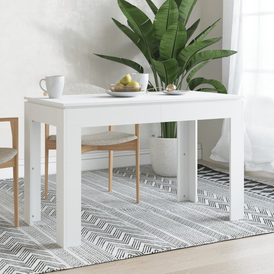 Eettafel 20X60X76 Cm Bewerkt Hout Wit