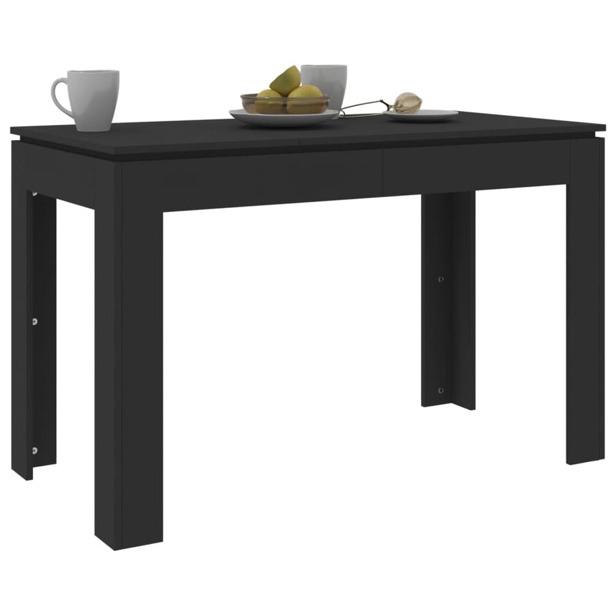 Eettafel 20X60X76 Cm Bewerkt Hout Zwart