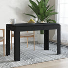 Dining table 120x60x76 cm treated wood black