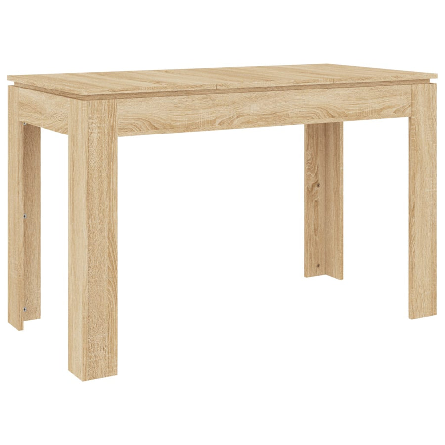 Eettafel 120x60x76 cm bewerkt hout sonoma eikenkleurig Sonoma eiken