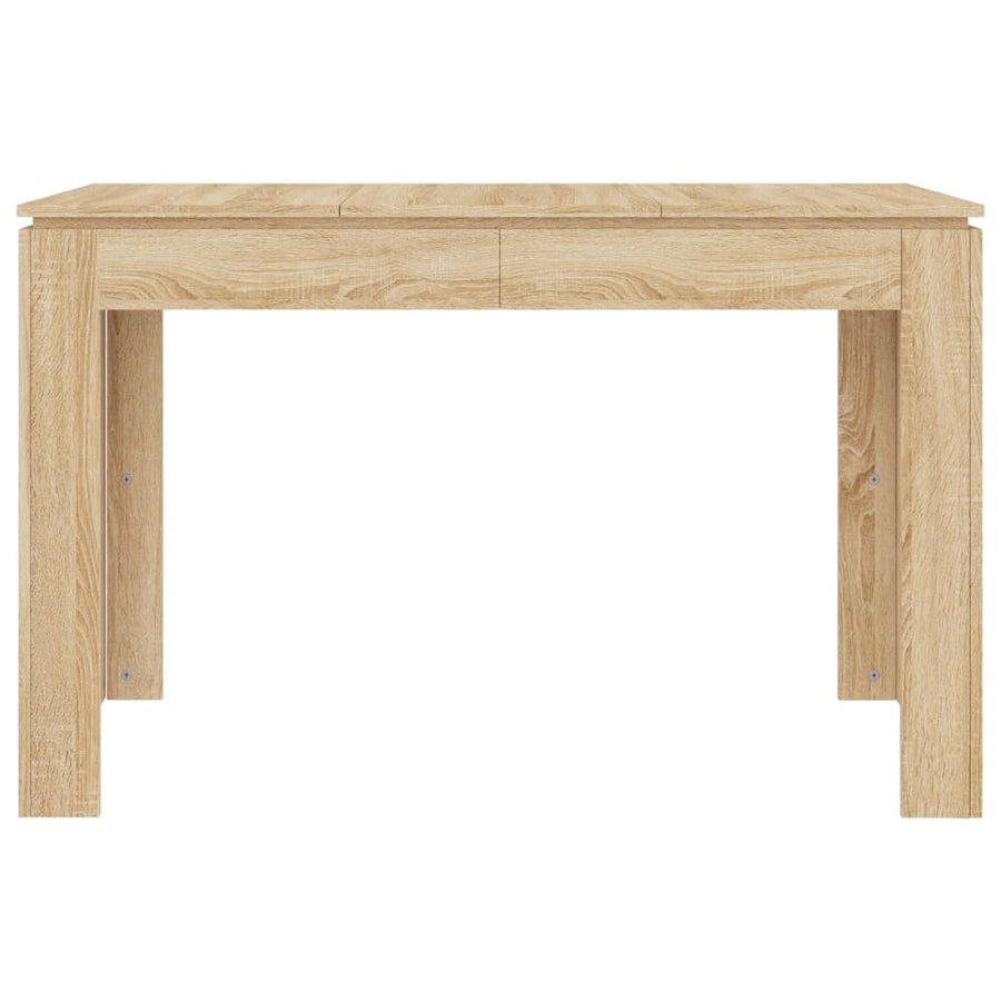 Eettafel 120x60x76 cm bewerkt hout sonoma eikenkleurig Sonoma eiken