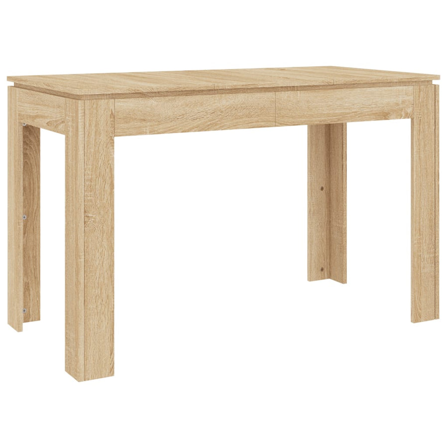 Eettafel 120x60x76 cm bewerkt hout sonoma eikenkleurig Sonoma eiken