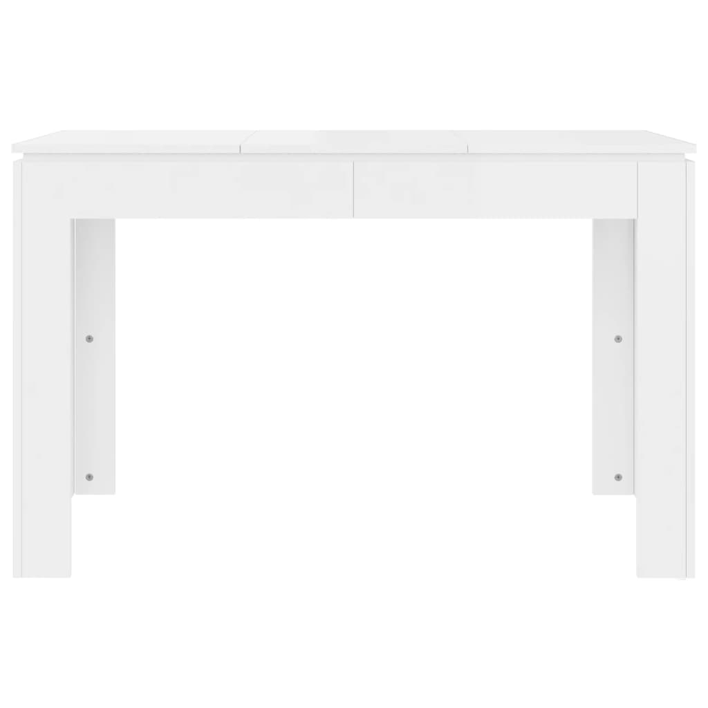 Eettafel 20X60X76 Cm Spaanplaat Hoogglans wit