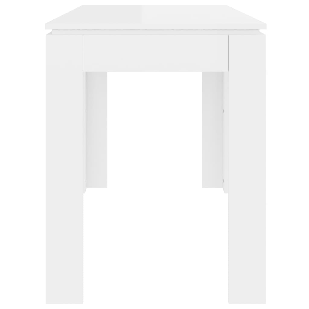 Eettafel 20X60X76 Cm Spaanplaat Hoogglans wit