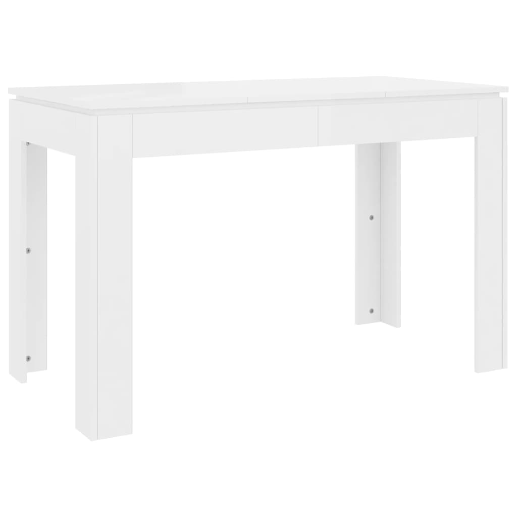 Eettafel 20X60X76 Cm Spaanplaat Hoogglans wit