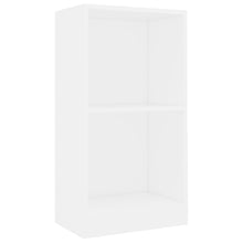 Boekenkast 40x24x75 cm bewerkt hout wit