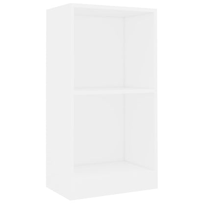 Boekenkast 40x24x75 cm bewerkt hout wit