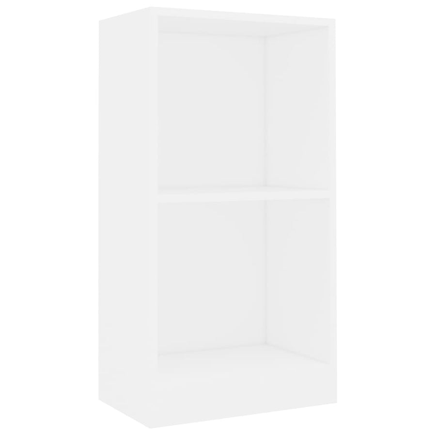Boekenkast 40x24x75 cm bewerkt hout wit