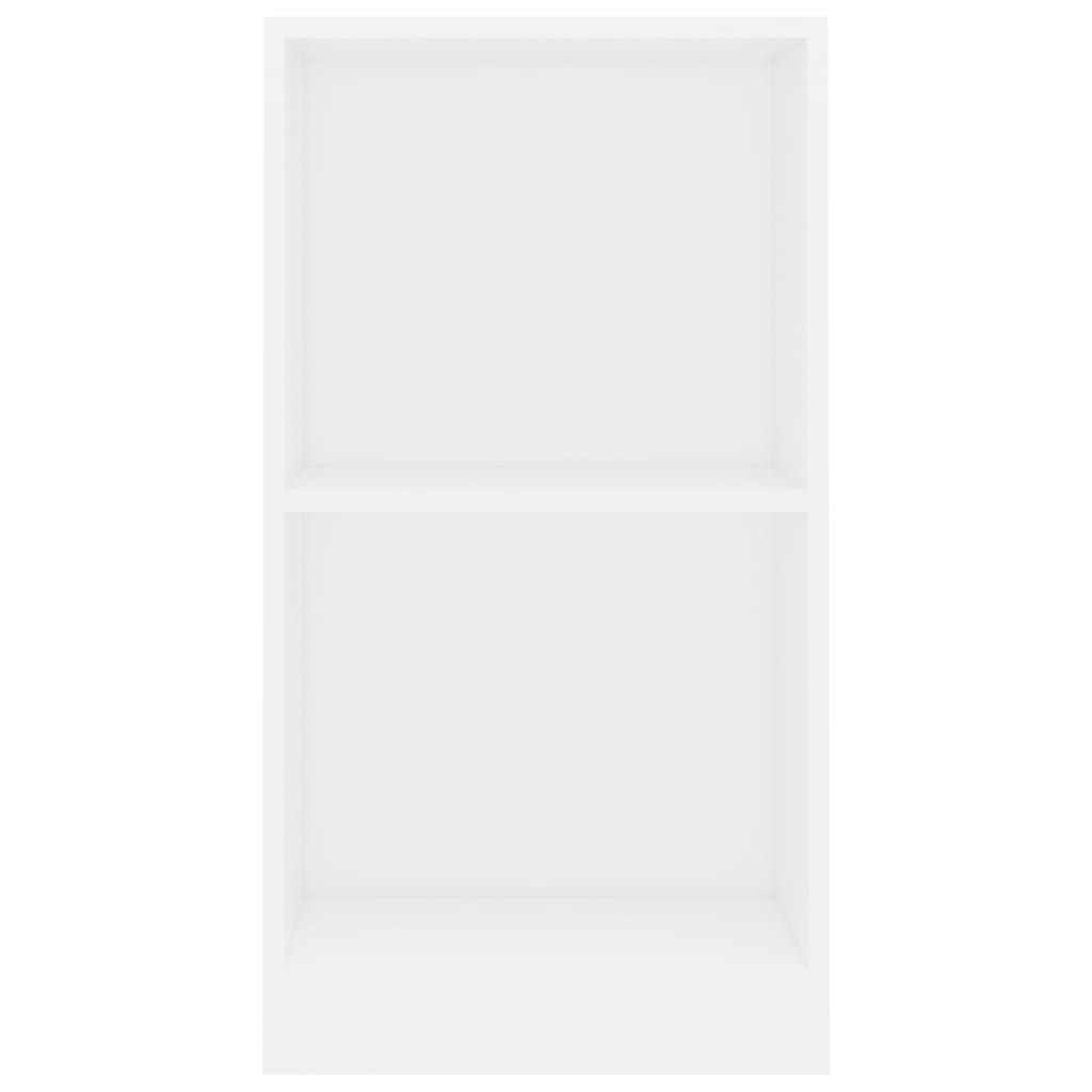 Boekenkast 40x24x75 cm bewerkt hout wit