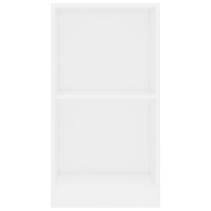 Boekenkast 40x24x75 cm bewerkt hout wit