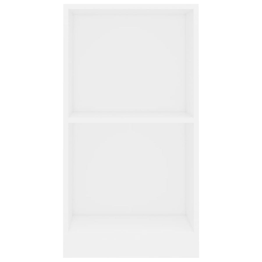 Boekenkast 40x24x75 cm bewerkt hout wit