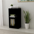 Boekenkast 40x24x75 cm bewerkt hout zwart