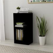 Boekenkast 40x24x75 cm zwart bewerkt hout