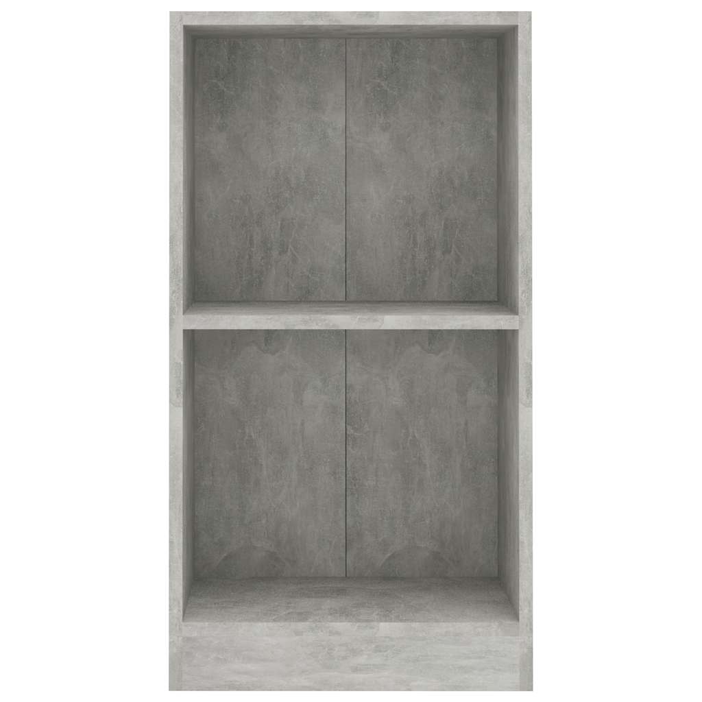 Boekenkast 40x24x75 cm bewerkt hout betongrijs