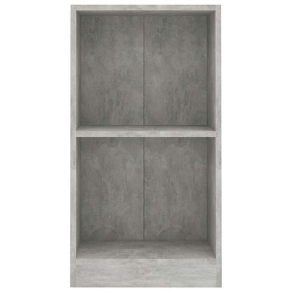 Boekenkast 40x24x75 cm bewerkt hout betongrijs
