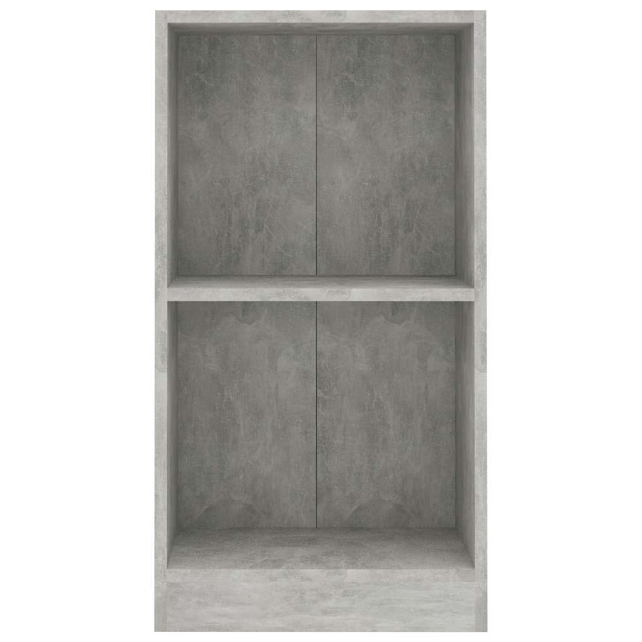Boekenkast 40x24x75 cm bewerkt hout betongrijs
