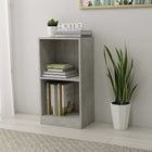 Bookcase 40x24x75 cm processed wood concrete grey