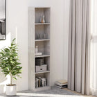 Boekenkast 40x24x175 cm bewerkt hout betongrijs