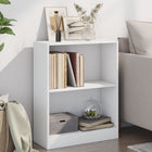 Boekenkast 60x24 cm bewerkt hout wit