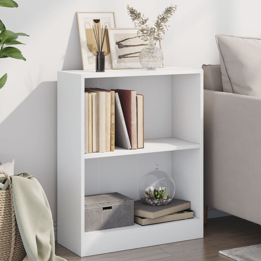 Boekenkast 60X24X Bewerkt Hout Wit 60 cm